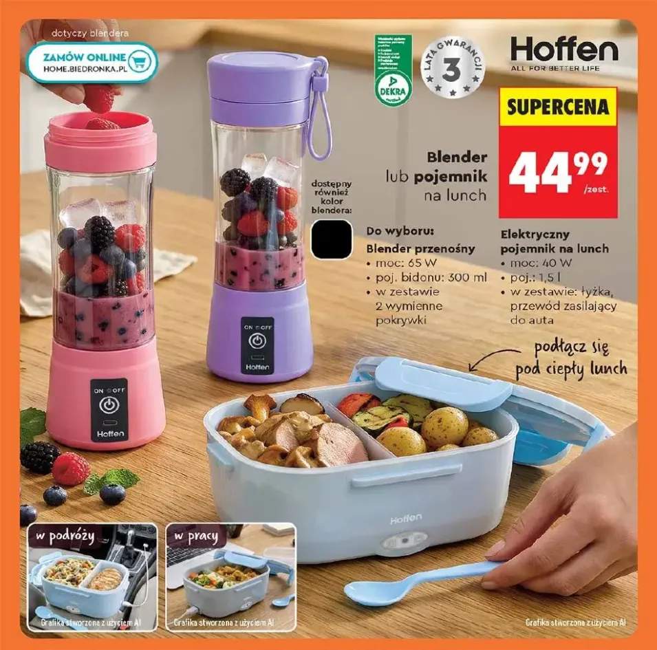 Blender przenośny Hoffen +1 wariant