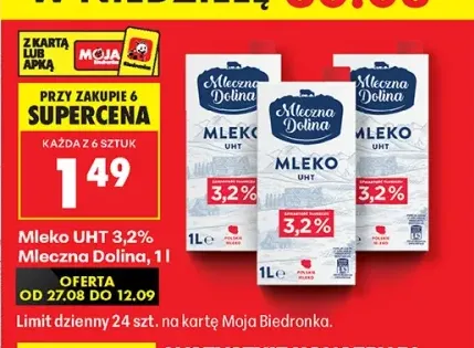 Mleko UHT Mleczna Dolina 3,2%