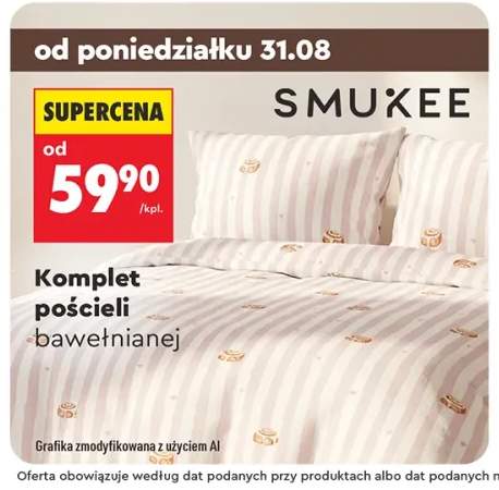 Komplet pościeli bawełnianej Smukee