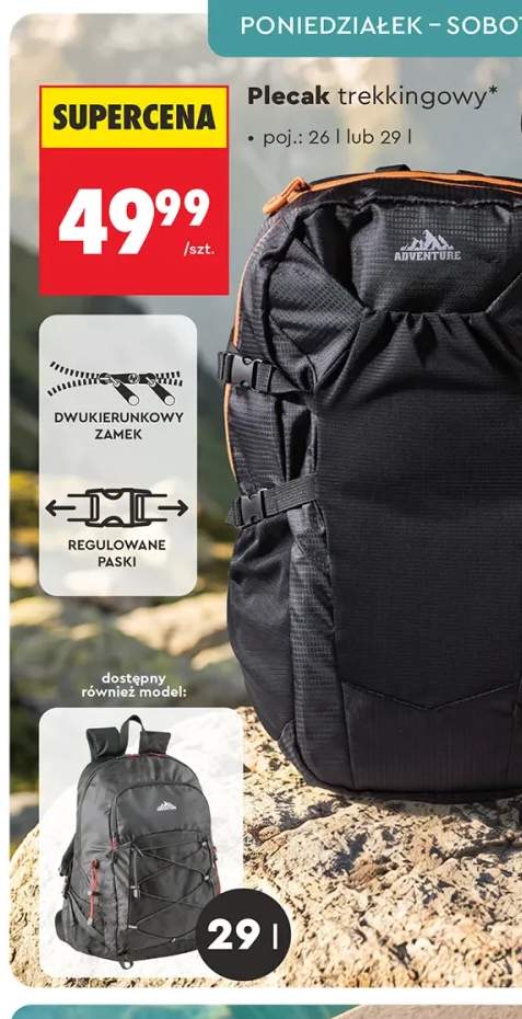 Plecak trekkingowy GO ACTIVE 26 l +1 wariant