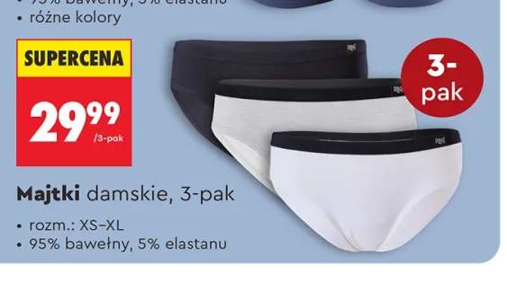 Majtki damskie Everlast 3-pak