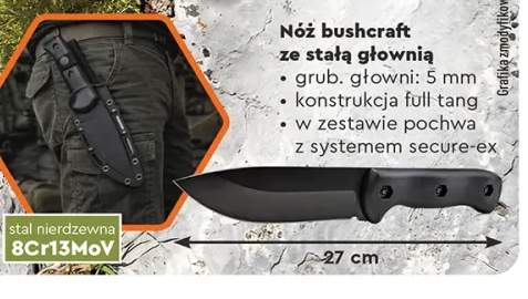 Nóż bushcraft ze stałą głownią Wild Trek