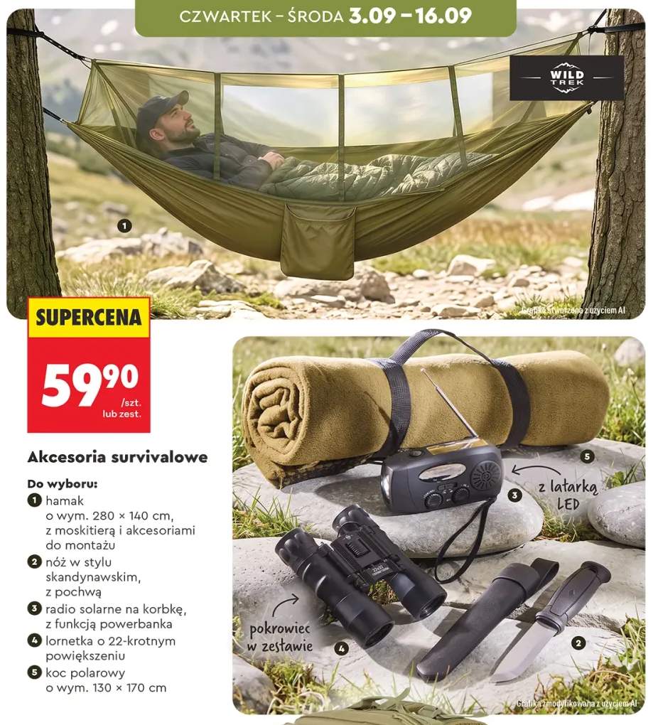 Hamak z moskitierą Wild Trek +4 warianty
