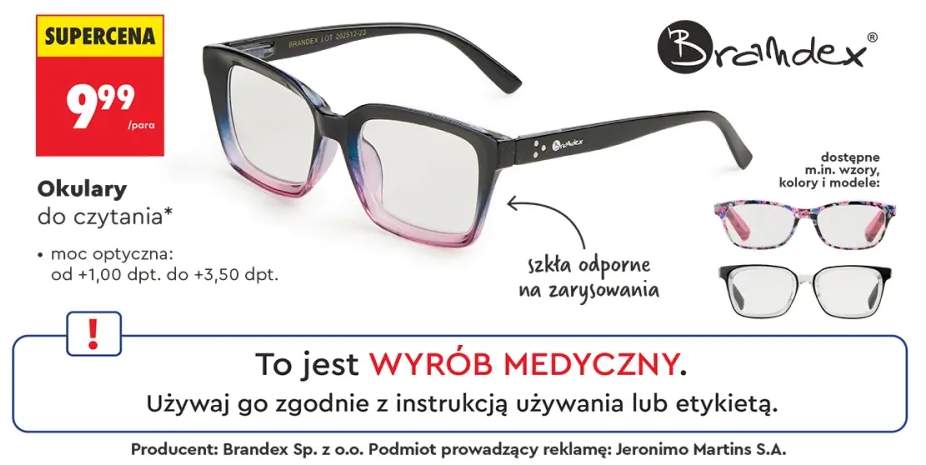 Okulary do czytania Brandex