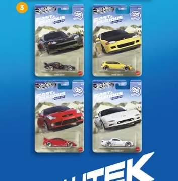 Samochodzik Hot Wheels z kolekcji Szybcy i wściekli