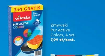 Zmywaki Pur Active Colors Vileda 4-pak