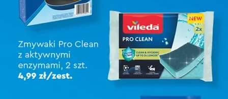 Zmywaki Pro Clean z aktywnymi enzymami Vileda 2-pak