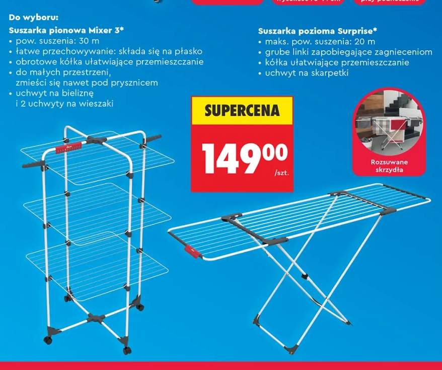 Suszarka pionowa Vileda Mixer 3 +1 wariant
