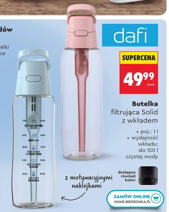 Butelka filtrująca Solid z wkładem Dafi 1 l