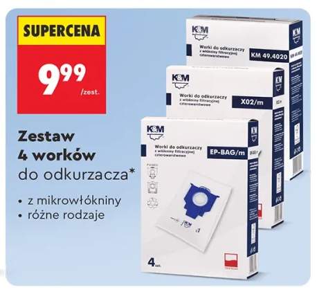 Worki do odkurzacza z mikrowłókniny K & M