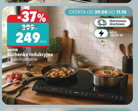 Kuchenka indukcyjna 2 palniki Hoffen czarna