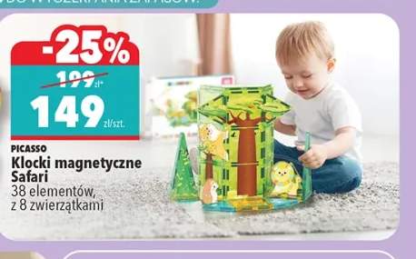 Klocki magnetyczne Safari Picasso 38 elementów