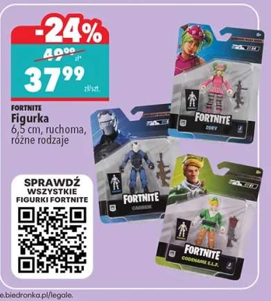 Figurka ruchoma Fortnite Zoey 6,5 cm +2 warianty