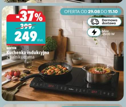 Kuchenka indukcyjna Hoffen 2 palniki czarna
