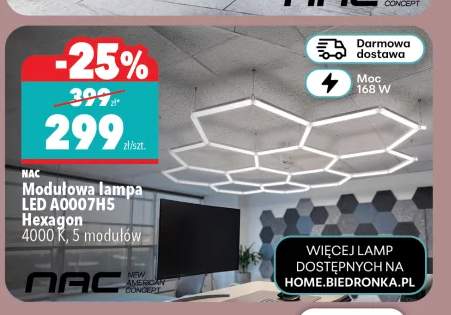 Modułowa lampa LED Nac A0007H5 Hexagon