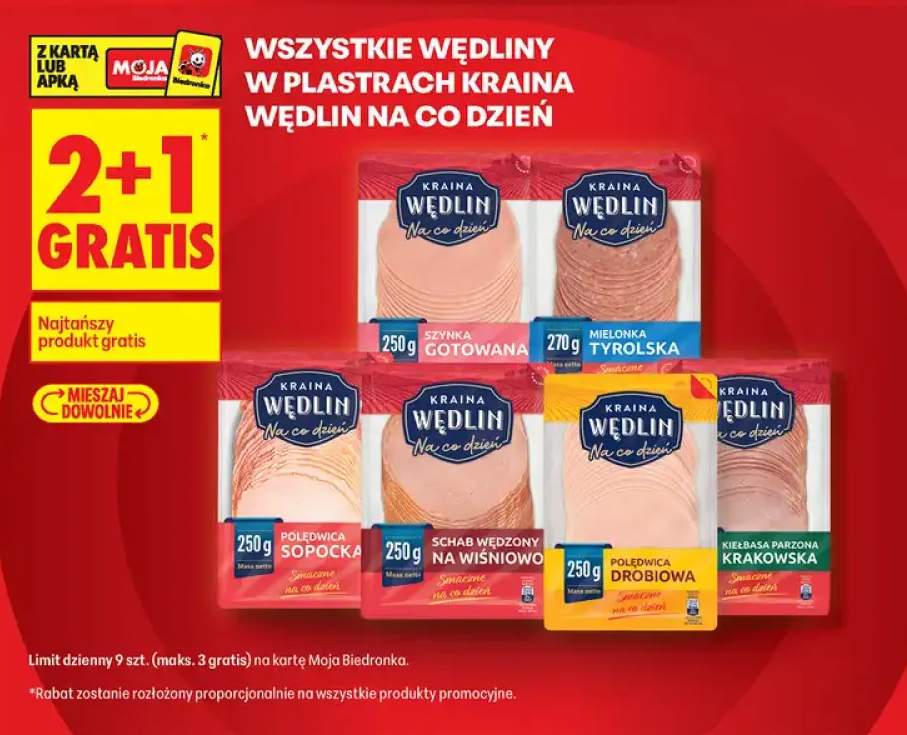 Szynka gotowana Kraina Wędlin Na co dzień +6 wariantów