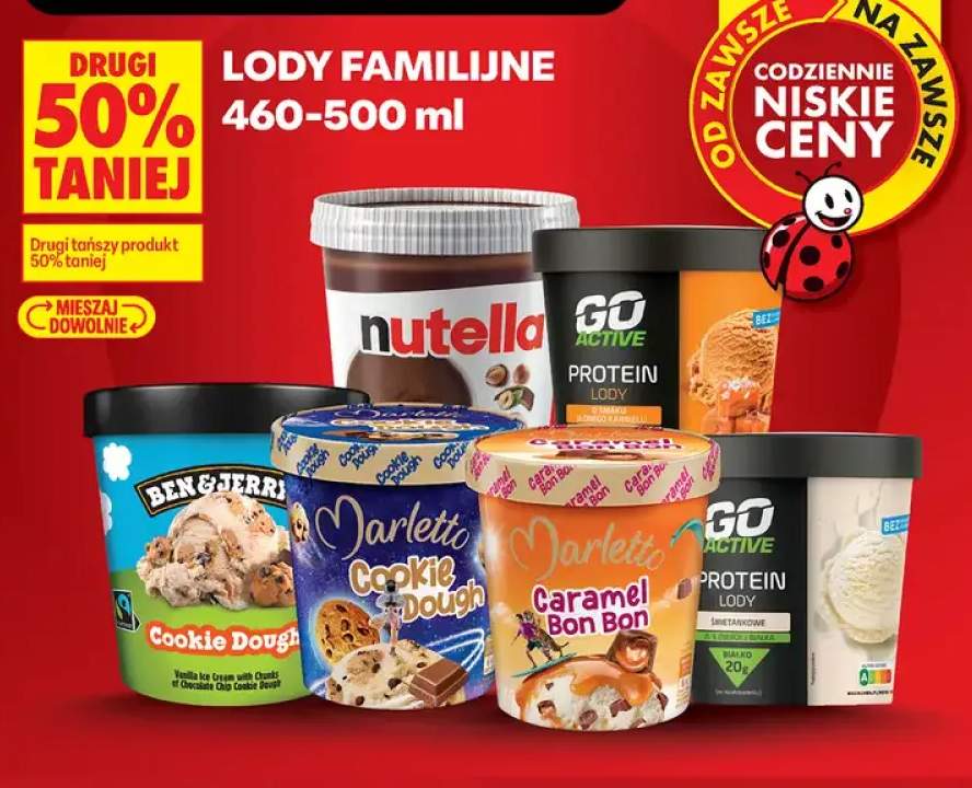 Lody Marletto Cookie Dough +5 wariantów