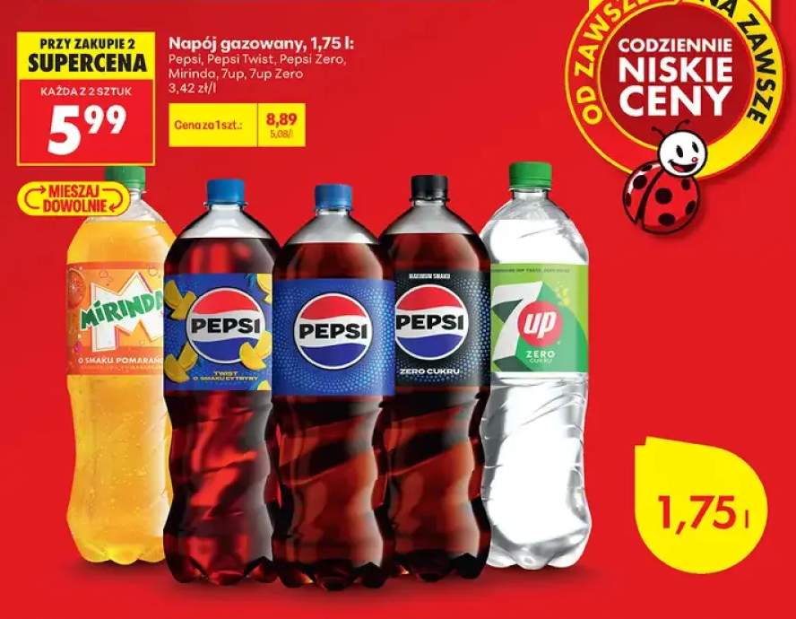 Napój gazowany Pepsi +5 wariantów