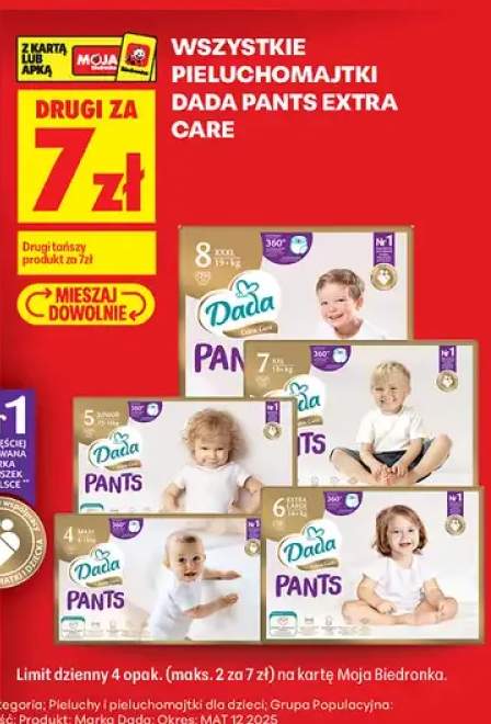 Pieluchomajtki Dada Pants Extra Care
