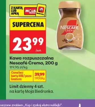 Kawa rozpuszczalna Nescafé Crema