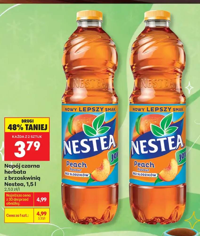 Napój czarna herbata z brzoskwinią Nestea