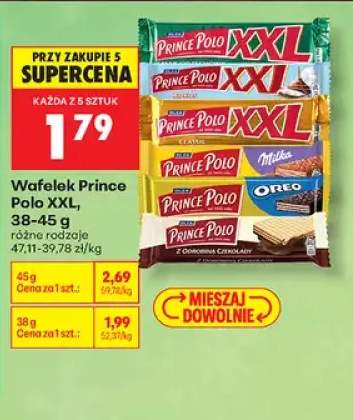 Wafelek Prince Polo XXL Classic +5 wariantów