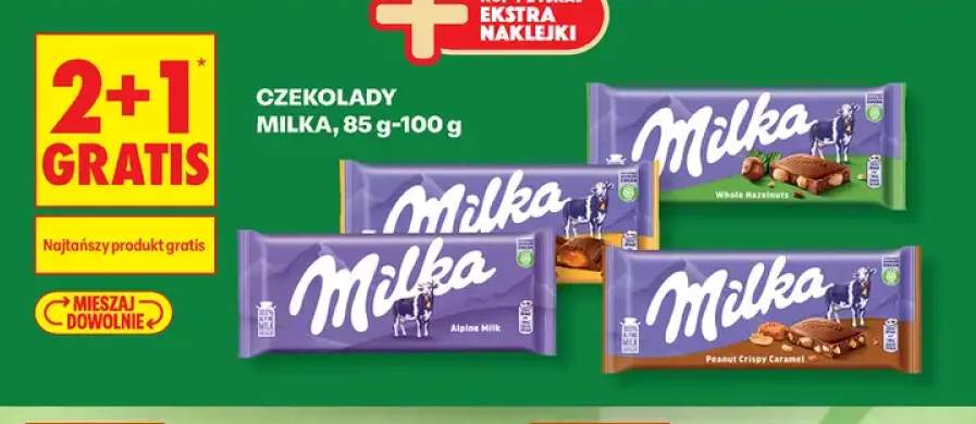 Czekolada Milka +3 warianty