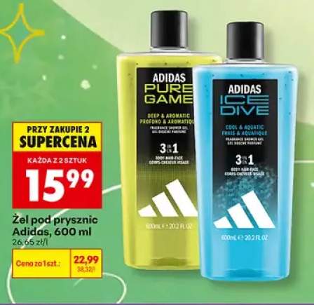 Żel pod prysznic Adidas Pure Game +2 warianty