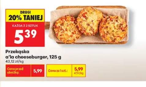 Przekąska a'la cheeseburger