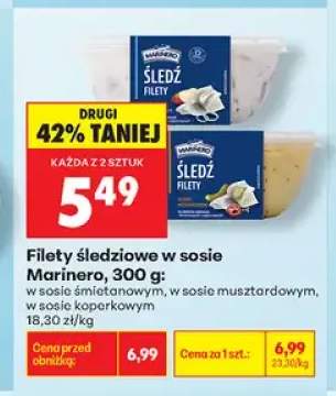 Filety śledziowe w sosie śmietanowym Marinero +2 warianty