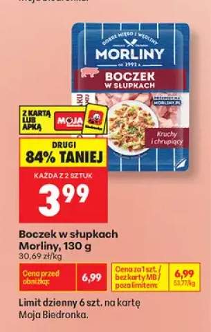 Boczek w słupkach Morliny