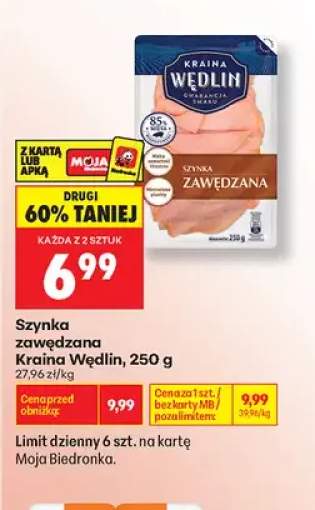 Szynka zawędzana Kraina Wędlin