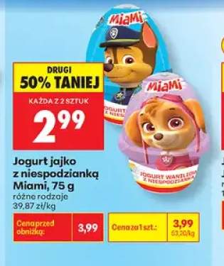 Jogurt jajko z niespodzianką Miami