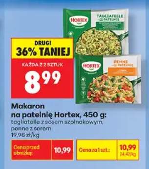 Makaron na patelnię penne z serem Hortex +1 wariant