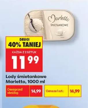 Lody śmietankowe Marletto