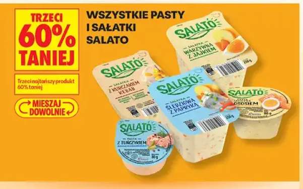 Pasty i sałatki Salato +5 wariantów