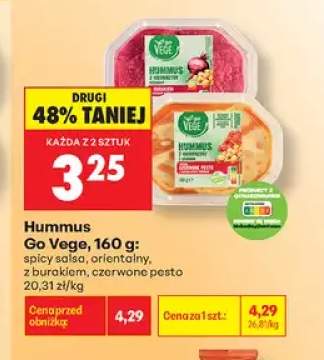 Hummus spicy salsa Go Vege +3 warianty