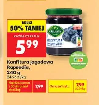 Konfitura jagodowa Rapsodia