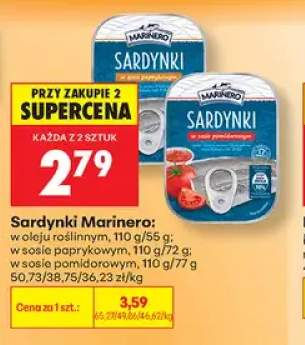 Sardynki w oleju roślinnym Marinero +2 warianty
