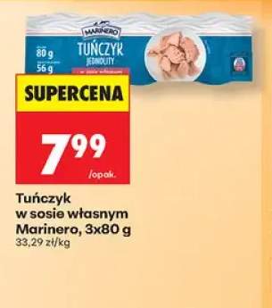 Tuńczyk w sosie własnym Marinero 3-pak 80 g