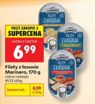 Filety z łososia w sosie pomidorowym z warzywami Marinero +2 warianty