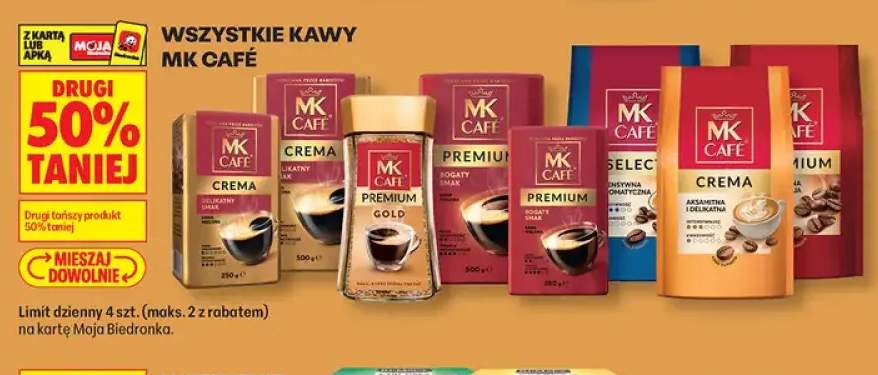 Kawa mielona MK Café Crema 500 g +8 wariantów