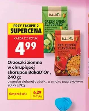 Orzeszki ziemne w chrupiącej skorupce o smaku zielonej cebulki BakaD'Or +1 wariant