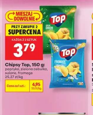 Chipsy Top papryka +3 warianty