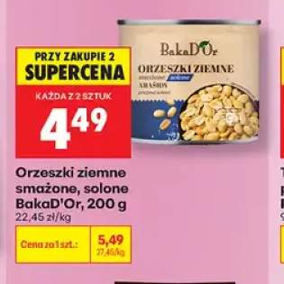 Orzeszki ziemne smażone solone BakaD'Or
