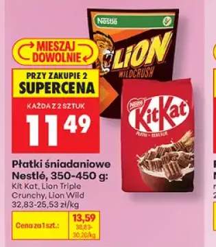 Płatki śniadaniowe Nestlé Lion Triple Crunchy +2 warianty