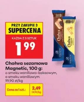 Chałwa sezamowa o smaku waniliowym Magnetic +1 wariant