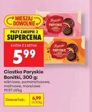 Ciastka Paryskie pomarańczowe Bonitki +3 warianty