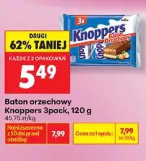 Baton orzechowy Knoppers 3-pak