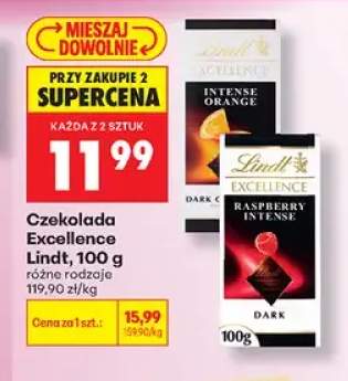 Czekolada Lindt Excellence Intense Orange +2 warianty